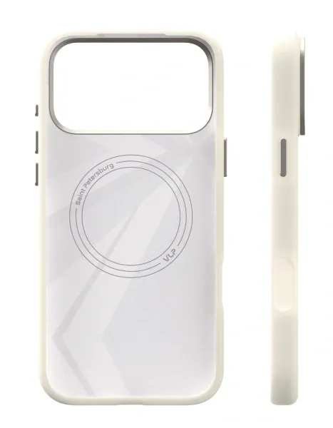 Чехол защитный VLP Aster Pro Case с MagSafe для iPhone 17 Pro Max, белый